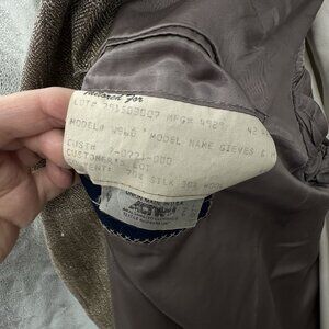 vintage 80s GIEVES & HAWKES jacket blazer sport coat wool silk herringbone 40S